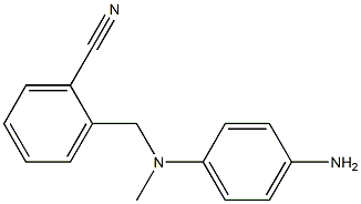 2-{[(4-aminophenyl)(methyl)amino]methyl}benzonitrile 结构式