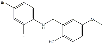 2-{[(4-bromo-2-fluorophenyl)amino]methyl}-4-methoxyphenol Structure