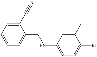 2-{[(4-bromo-3-methylphenyl)amino]methyl}benzonitrile|