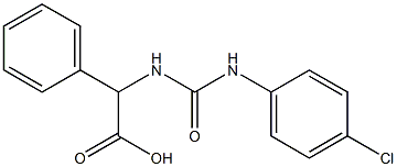 2-{[(4-chlorophenyl)carbamoyl]amino}-2-phenylacetic acid