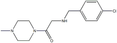 2-{[(4-chlorophenyl)methyl]amino}-1-(4-methylpiperazin-1-yl)ethan-1-one