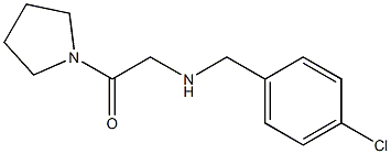 2-{[(4-chlorophenyl)methyl]amino}-1-(pyrrolidin-1-yl)ethan-1-one Structure