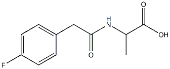 2-{[(4-fluorophenyl)acetyl]amino}propanoic acid,,结构式