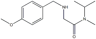 2-{[(4-methoxyphenyl)methyl]amino}-N-methyl-N-(propan-2-yl)acetamide|