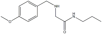  2-{[(4-methoxyphenyl)methyl]amino}-N-propylacetamide