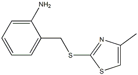 2-{[(4-methyl-1,3-thiazol-2-yl)sulfanyl]methyl}aniline Structure