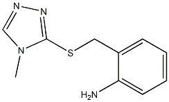 2-{[(4-methyl-4H-1,2,4-triazol-3-yl)sulfanyl]methyl}aniline Structure