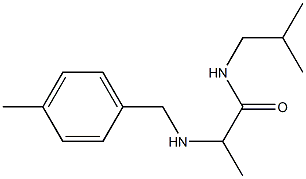 2-{[(4-methylphenyl)methyl]amino}-N-(2-methylpropyl)propanamide 结构式