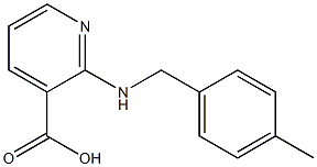 2-{[(4-methylphenyl)methyl]amino}pyridine-3-carboxylic acid Struktur