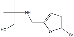 2-{[(5-bromofuran-2-yl)methyl]amino}-2-methylpropan-1-ol,,结构式