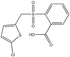 2-{[(5-chlorothiophen-2-yl)methane]sulfonyl}benzoic acid Structure