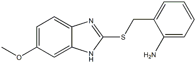 2-{[(6-methoxy-1H-1,3-benzodiazol-2-yl)sulfanyl]methyl}aniline 结构式