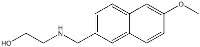 2-{[(6-methoxynaphthalen-2-yl)methyl]amino}ethan-1-ol,,结构式
