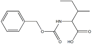 2-{[(benzyloxy)carbonyl]amino}-3-methylpentanoic acid 化学構造式