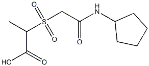 2-{[(cyclopentylcarbamoyl)methane]sulfonyl}propanoic acid