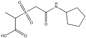 2-{[(cyclopentylcarbamoyl)methane]sulfonyl}propanoic acid|