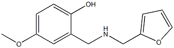 2-{[(furan-2-ylmethyl)amino]methyl}-4-methoxyphenol Struktur