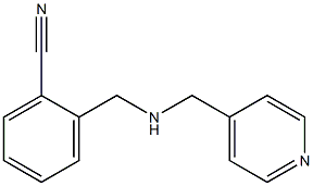 2-{[(pyridin-4-ylmethyl)amino]methyl}benzonitrile Structure