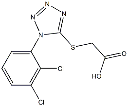 2-{[1-(2,3-dichlorophenyl)-1H-1,2,3,4-tetrazol-5-yl]sulfanyl}acetic acid Structure