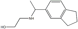 2-{[1-(2,3-dihydro-1H-inden-5-yl)ethyl]amino}ethan-1-ol Structure