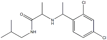 2-{[1-(2,4-dichlorophenyl)ethyl]amino}-N-(2-methylpropyl)propanamide Struktur