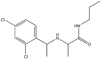  2-{[1-(2,4-dichlorophenyl)ethyl]amino}-N-propylpropanamide