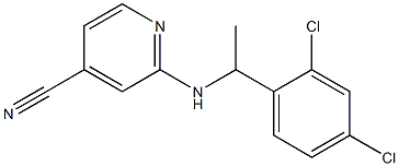 2-{[1-(2,4-dichlorophenyl)ethyl]amino}pyridine-4-carbonitrile