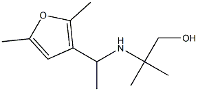 2-{[1-(2,5-dimethylfuran-3-yl)ethyl]amino}-2-methylpropan-1-ol,,结构式