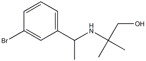 2-{[1-(3-bromophenyl)ethyl]amino}-2-methylpropan-1-ol Structure