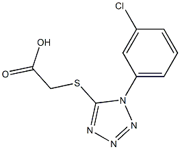 2-{[1-(3-chlorophenyl)-1H-1,2,3,4-tetrazol-5-yl]sulfanyl}acetic acid