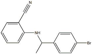 2-{[1-(4-bromophenyl)ethyl]amino}benzonitrile Structure