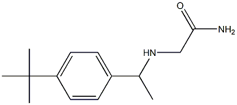 2-{[1-(4-tert-butylphenyl)ethyl]amino}acetamide 化学構造式