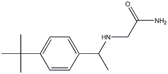 2-{[1-(4-tert-butylphenyl)ethyl]amino}acetamide 结构式