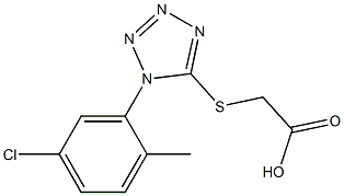 2-{[1-(5-chloro-2-methylphenyl)-1H-1,2,3,4-tetrazol-5-yl]sulfanyl}acetic acid Structure