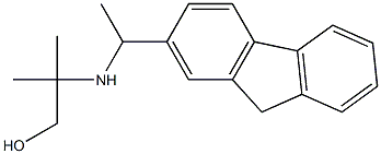 2-{[1-(9H-fluoren-2-yl)ethyl]amino}-2-methylpropan-1-ol 结构式