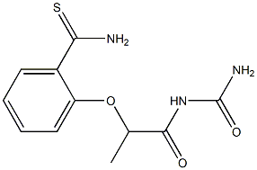 2-{[1-(carbamoylamino)-1-oxopropan-2-yl]oxy}benzene-1-carbothioamide