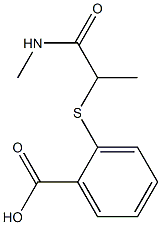  2-{[1-(methylcarbamoyl)ethyl]sulfanyl}benzoic acid