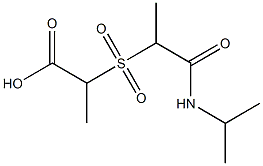2-{[1-(propan-2-ylcarbamoyl)ethane]sulfonyl}propanoic acid,,结构式