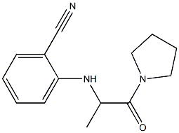 2-{[1-oxo-1-(pyrrolidin-1-yl)propan-2-yl]amino}benzonitrile Structure