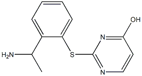 2-{[2-(1-aminoethyl)phenyl]sulfanyl}pyrimidin-4-ol Structure