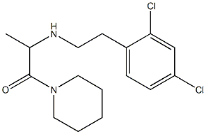 2-{[2-(2,4-dichlorophenyl)ethyl]amino}-1-(piperidin-1-yl)propan-1-one Structure