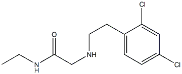 2-{[2-(2,4-dichlorophenyl)ethyl]amino}-N-ethylacetamide Structure