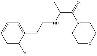 2-{[2-(2-fluorophenyl)ethyl]amino}-1-(morpholin-4-yl)propan-1-one Struktur