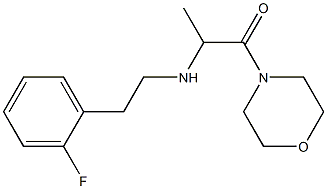  2-{[2-(2-fluorophenyl)ethyl]amino}-1-(morpholin-4-yl)propan-1-one