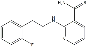 2-{[2-(2-fluorophenyl)ethyl]amino}pyridine-3-carbothioamide