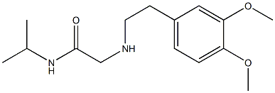 2-{[2-(3,4-dimethoxyphenyl)ethyl]amino}-N-(propan-2-yl)acetamide 结构式