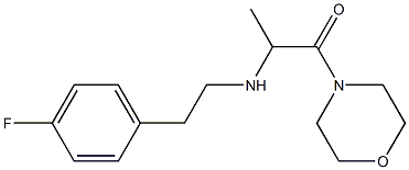 2-{[2-(4-fluorophenyl)ethyl]amino}-1-(morpholin-4-yl)propan-1-one