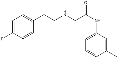 2-{[2-(4-fluorophenyl)ethyl]amino}-N-(3-methylphenyl)acetamide Structure