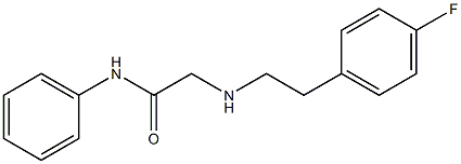 2-{[2-(4-fluorophenyl)ethyl]amino}-N-phenylacetamide 结构式