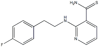 2-{[2-(4-fluorophenyl)ethyl]amino}pyridine-3-carbothioamide Structure